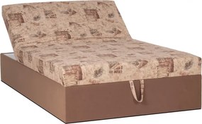 Polohovacia posteľ Alex 120, hnedá (č.213/49 , matrace b do 120 kg)