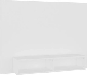 vidaXL Nástenná TV skrinka biela 120x23,5x90 cm drevotrieska