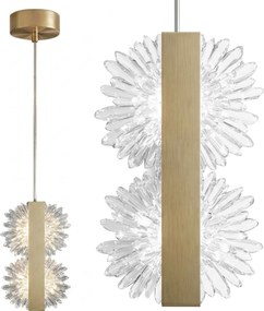 Toolight Toolight, LED závesné stropné, 6W, 500lm, G148-2CP, zlatá matná, OSW-04704