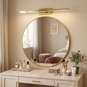 Toolight Toolight, LED kúpeľňové svietidlo 80 cm, 13W, 4000K, 1000lm, APP1862-1W, zlatá lesklá, OSW-66015