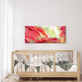 Obraz abstrakcie - maľba (120x50 cm)