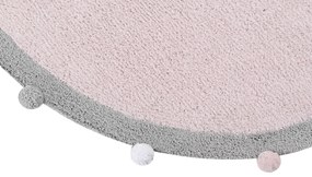 Lorena Canals koberce Pre zvieratá: Prateľný koberec Bubbly Soft Pink kruh - 120x120 (priemer) kruh cm