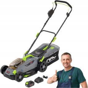 Akumulátorová Kosačka Nac 20V 33CM 32L Mletie Akumulátor 4AH Nabíjačka