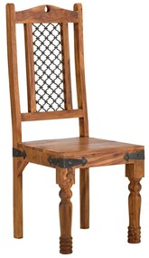 furniture-nabytek.cz - Masívna jedálenská súprava Merlin I z palisandra, lakovaná, hnedá – stôl 150x90 cm + 6 stoličiek