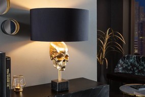 Dizajnová stolová lampa Madigan 56 cm čierno-zlatá