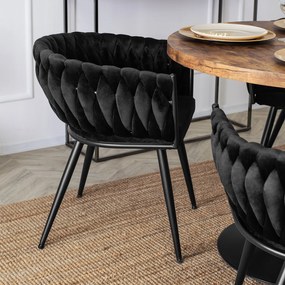 JAKS Jedálenská stolička latina čierna