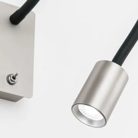 Orion WA 2-1342 - LED Flexibilná nástenná lampička KURT LED/5W/230V strieborná