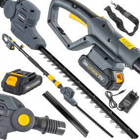 Akumulátorové Nožnice Na Živý Plot S Výložníkom 277 CM 21V 2AH Powershare