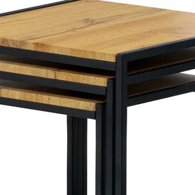 BONTEC Konferenčný stolík 45x45cm, mdf, divoký dub, AF-3003 OAK Farba: Hnedá