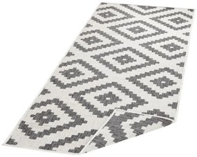 NORTHRUGS - Hanse Home koberce Kusový koberec Twin-Wendeteppiche 103132 grau creme – na von aj na doma - 160x230 cm