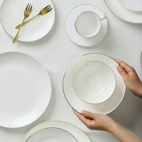 Miska AURO so zlatým okrajom 992029