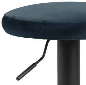 Moderná barová stolička Nenna, čierna-navy modrá