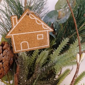 DECOLED Sada ozdôb, 30 x 13 x 1 cm, drevené