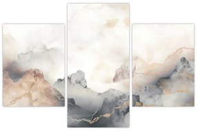 Obraz - Abstrakcia hôr s textúrou mramoru (90x60 cm)