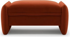 Zamatová podnožka v tehlovej farbe Georgia – Micadoni