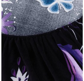 Plachta mikroplyš VIOLET BUTTERFLY 200x200 cm tmavomodré