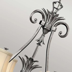 Hinkley HK-PLANT7-PL - Luster na reťazi PLANTATION 7xE14/40W/230V strieborná