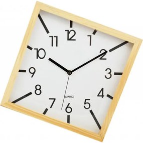 Drevené nástenné hodiny DE1258   30 x 30 x 5.5 cm