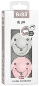 BIBS De Lux cumlíky, silikón 2ks - one size - Vanilla Dark oak