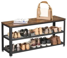 Botník DAVOR hnedá/čierna