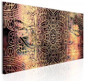 Artgeist Obraz - Mandala: Sunny Poetry Veľkosť: 150x50, Verzia: Na talianskom plátne