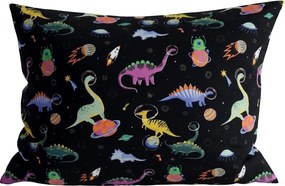 Obliečka na vankúš z mikrovlákna DINO SPACE 70x90 cm, farebný