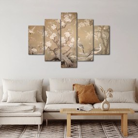 Obraz - Kreslená japonská krajina (150x105 cm)