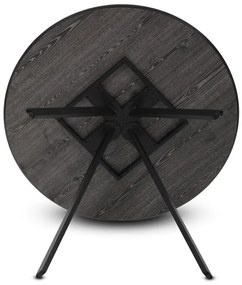 Autronic BONTEC Okrúhly jedálenský stôl 100x100cm, lamino, šedý dub, HT-R5010 GREY Farba: Šedá