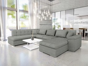 Rohová sedacia súprava Talia (strieborná)