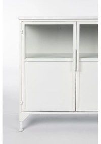 Biela kovová vitrína 35x80 cm Miya – White Label