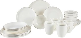 XXXLutz KOMBINOVANÝ SERVIS 20-dielne, nový kostný porcelán (new bone china) keramika Novel - Jedálenské sety - 007136058602