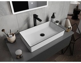 Mexen NADIA UMÝVADLO, 60x35 CM, BIELA/ČIERNY OKRAJ, 21616007