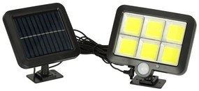 Solárna lampa so senzorom pohybu a súmraku 120 LED