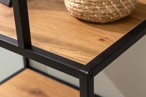 Polica Slim Line 185x77cm dub divoký čierny