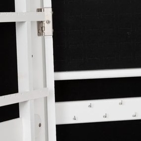 Atmosphera - Stojacie zrkadlo so šperkovnicou KRISTIN 146,8x37 cm biele