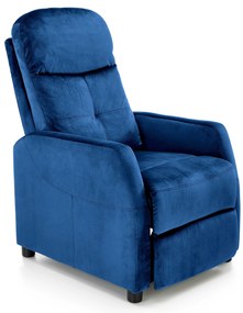 Relaxačné kreslo Fallon (tmavomodrá). Akcia -13%. Vlastná spoľahlivá doprava až k Vám domov. 1039536