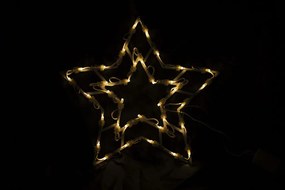 Vianočná LED dekorácia do okna - HVIEZDA - 40 cm