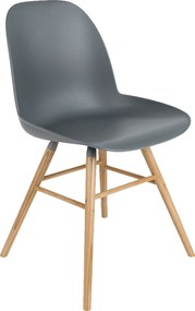 Zuiver Albert Kuip Chair dizajnová stolička - Tmavosivá