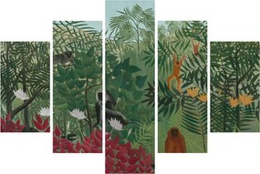 Obraz - Henri Rousseau, Tropical Forest with Monkeys, reprodukcia (150x105 cm)