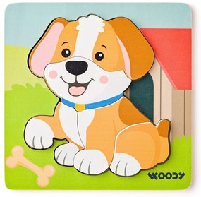 Woody Puzzle Baby Psík
