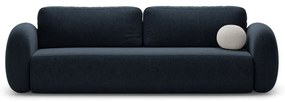 Tmavomodrá ženilková rozkladacia/s úložným priestorom pohovka 262 cm Tonale – Cosmopolitan Design