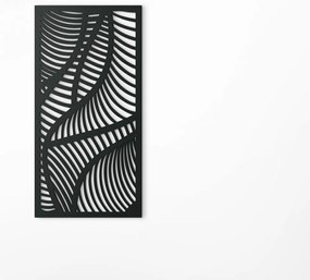 drevko Moderný obraz na stenu Vlnenie Rozmer obrazu: 44,5 x 22,5 cm, Farba dekorácie: Čierna