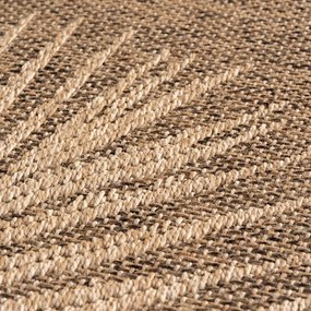 Hnedý okrúhly vnútorný a vonkajší koberec ø 120 cm Timber 1403 – Ayyildiz Carpets