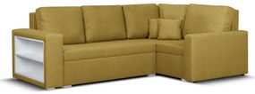 Rozkládací rohová sedací souprava MODO4 Hořčicová