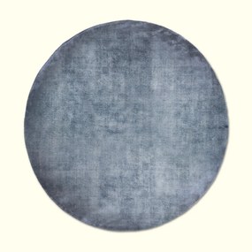 Koberec LINEN DARK BLUE - okrúhly 200x200 cm