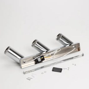 Brilagi - Kúpeľňové bodové svietidlo SELE 3xGU10/30W/230V IP44 lesklý chróm