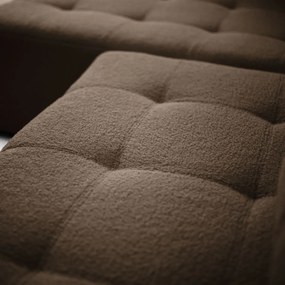 ROHOVÁ SEDAČKA SHARLOTTE 261 x 143 cm HNEDÁ