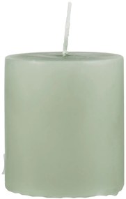 IB Laursen Zelená stĺpová sviečka ANTIQUE GREEN 7cm