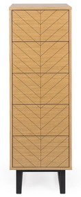 Komoda v dubovom dekore Woodman Camden Herringbone, 40 x 123 cm