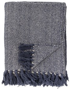 Bloomingville Prehoz z recyklovanej bavlny Herringbone 130 x 160 cm